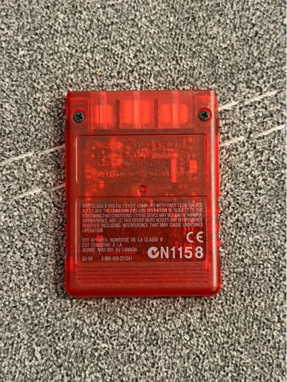 OEM PlayStation 2 memory card 8MB